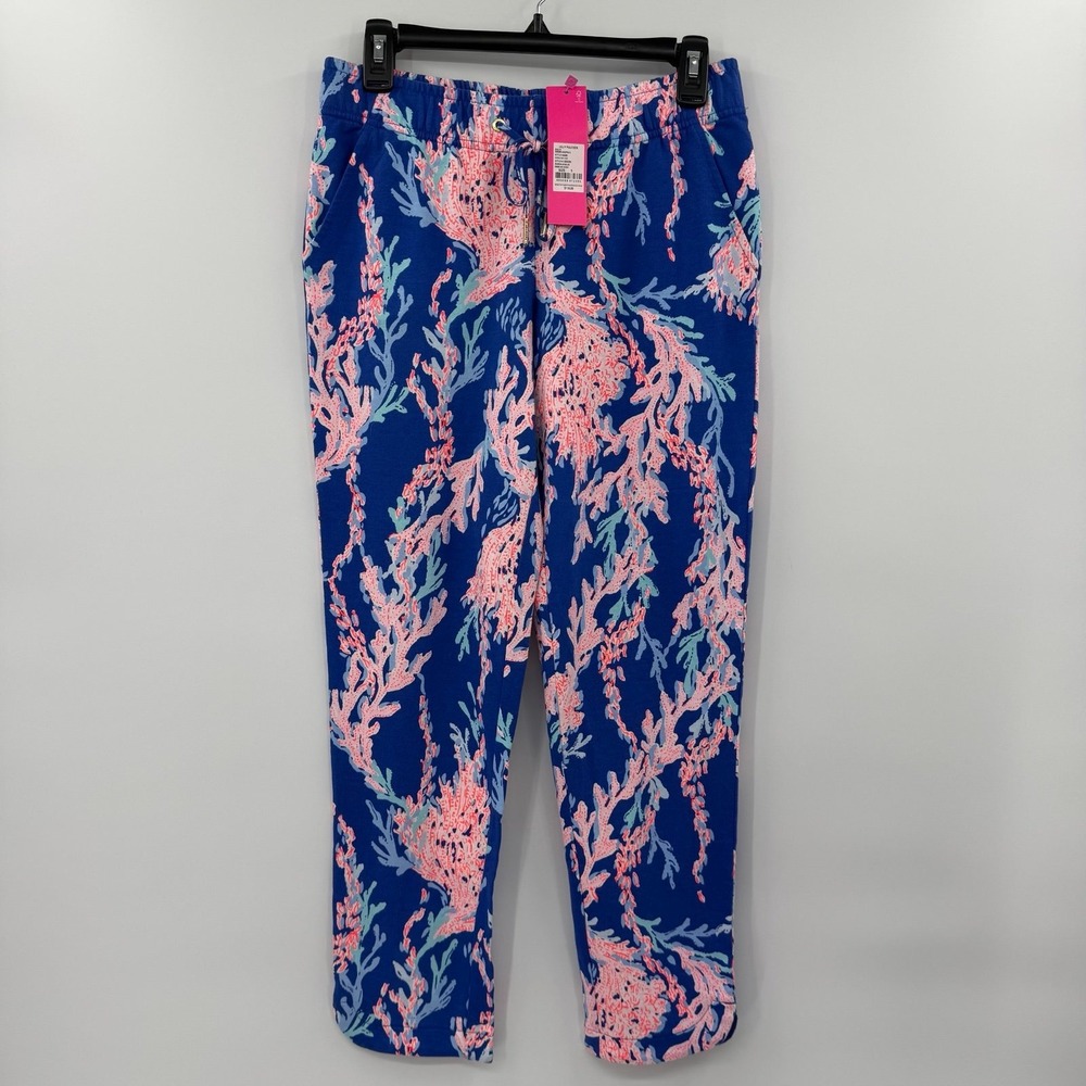 NWT Lilly Pulitzer Emora Knit Pant Swim on over Borealis Blue SZ SMALL - Picture 1 of 10